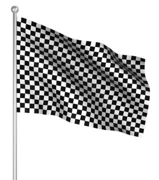 Checked start flag Stock Illustration