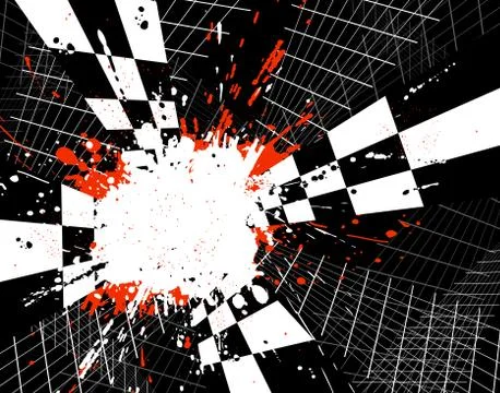 Checked stripes Stock Illustration