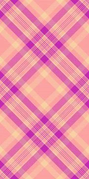 Checked vector fabric tartan, strong pattern seamless check. Girl plaid tex.. Stock Illustration