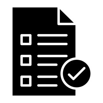 Checked Vector Icon Design Illustration Stock Illustration