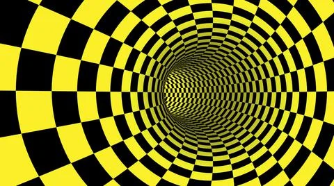 Checker abstract speed motion in highway tunnel for technology pattern textur Stock Illustration