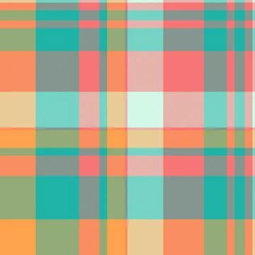 Checker background seamless vector, post check pattern fabric. Long plaid t.. Illustrazione stock