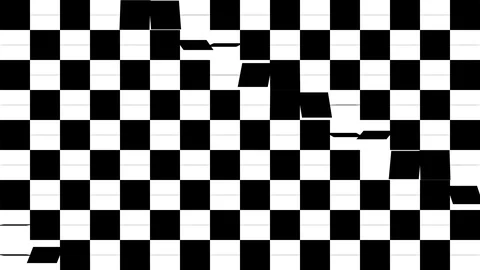 Checker Board Checkerboard Pattern With Panels Flipping Diagonally Endless Lo Stock Footage 118988088