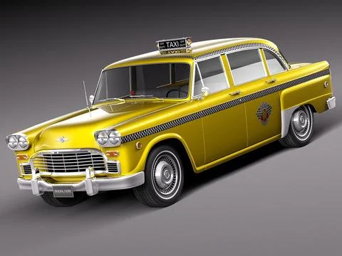 Checker Cab A8 Marathon 1956-1982 3D Model