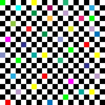 Checker chess square multicolored abstract background vector, checked texture Stock Illustration