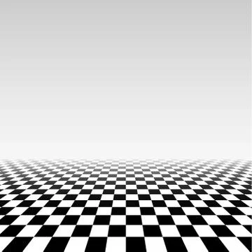 Checker perspective grid Stock Illustration