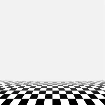 Checker perspective grid Stock Illustration
