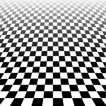 Checker perspective grid Stock Illustration