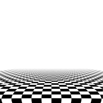 Checker perspective grid Stock Illustration