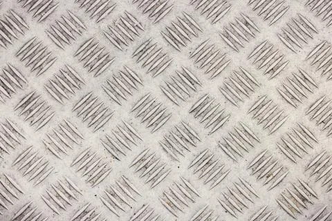 Checker plate with textured diamond pattern Stockfoto's