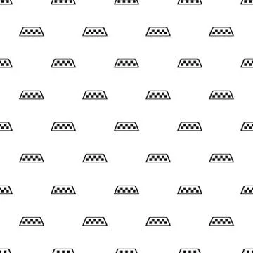 Checker taxi pattern, simple style Stock Illustration