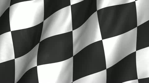 Checker Waving Flag 1080 Stock Footage 11367549