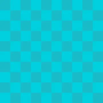Checkerboard abstract seamless pattern cyan vector background Stock Illustration