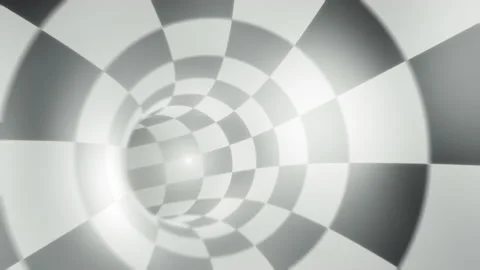 Checkerboard Checks Chequerboard Light Tunnel Wiggle Loop Stock-Footage 141620488