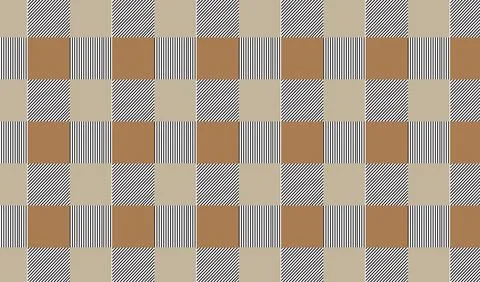 Checkerboard Geometric Striped Pattern in Brown and Beige  Seamless Retro T.. 스톡 일러스트
