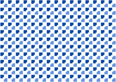 Checkerboard Pattern of Alternating Solid Royal Blue and Sky Blue イラスト素材