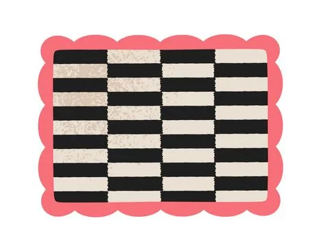 Checkerboard pattern cookie. Vector illustration Stock Illustration