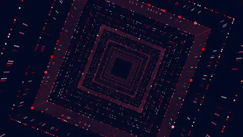 Checkerboard pattern with red and black squares on repeat 스톡 동영상 289209907