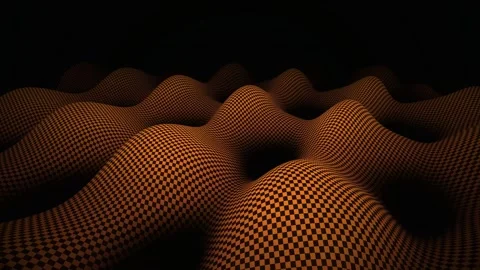 A checkerboard patterned surface moves in a seamless loop Stock Footage 341486605