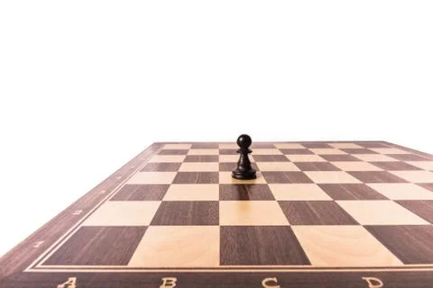 Checkerboard with pawn Stock Photos