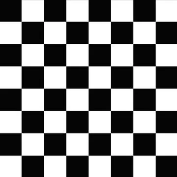 Checkerboard seamless pattern black and white Stock Illustration