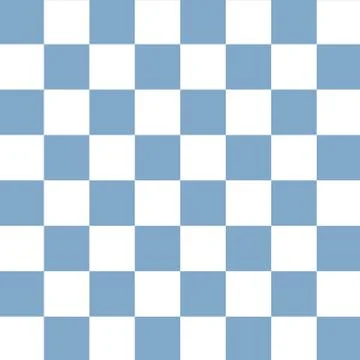 Checkerboard seamless pattern blue and white Stock Illustration