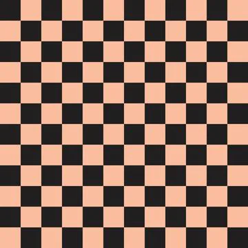 Checkerboard vector seamless pattern. Checkerboard wallpaper Stock Illustration