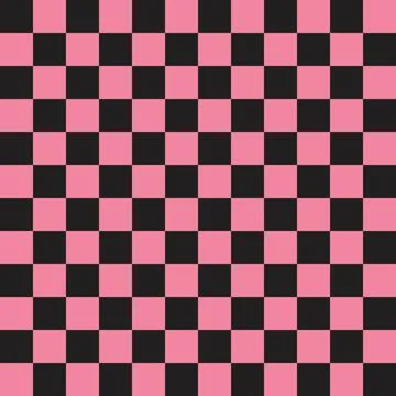 Checkerboard vector seamless pattern. Checkerboard wallpaper Stock Illustration