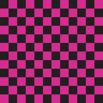 Checkerboard vector seamless pattern. Checkerboard wallpaper Stock Illustration