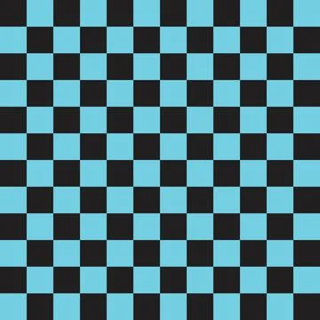 Checkerboard vector seamless pattern. Checkerboard wallpaper Stock Illustration