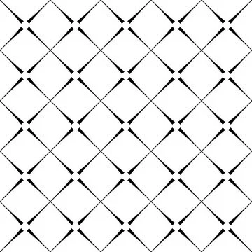 Checkerd seamless pattern black line and white background Stock Illustration