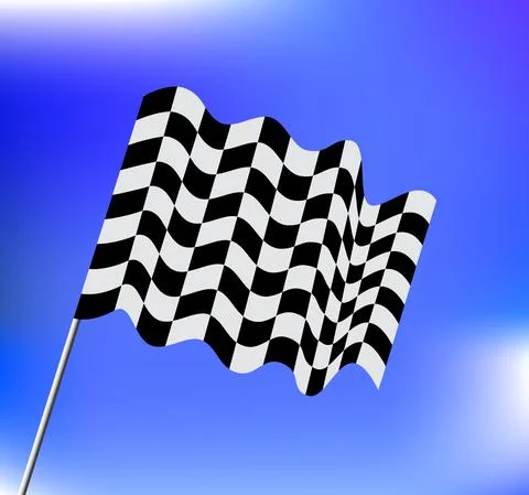 Checkered abstract race flag Stock Illustration