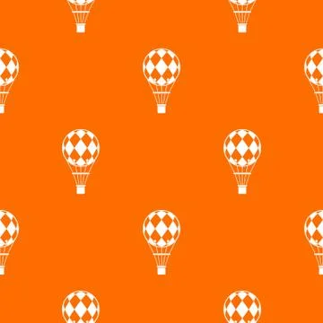 Checkered air balloon pattern seamless Stock Illustration