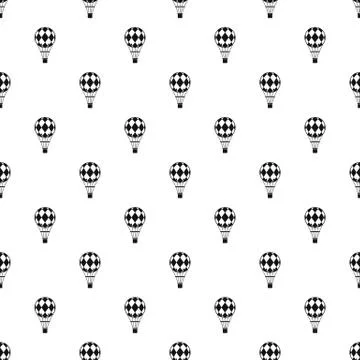 Checkered air balloon pattern vector Stock Illustration