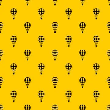 Checkered air balloon pattern vector Stock Illustration