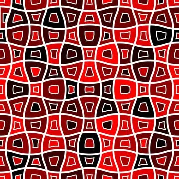 Checkered background with deformed squares. Abstract banner with distortion イラスト素材