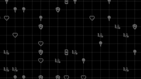 The checkered background features medical-themed symbols that change. Cg Stock Footage 269138151