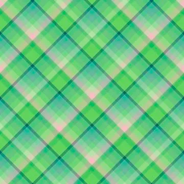 Checkered background in forest green and light pink colors. Seamless pattern 스톡 일러스트