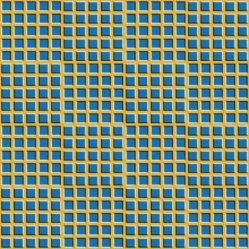 Checkered background with optical illusion of movement. Stock Illustration