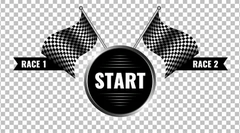 Checkered Banners And Flags. Template Race Vector Illustration. Stockillustratie