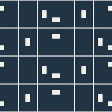 Checkered blue random seamless vector pattern. イラスト素材