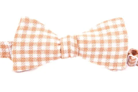 Checkered bow tie isolated on white background Stock Photos