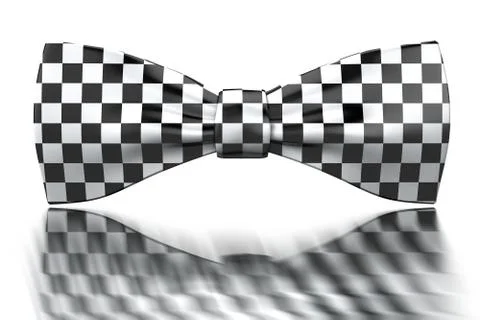 Checkered bow-tie Stock Photos