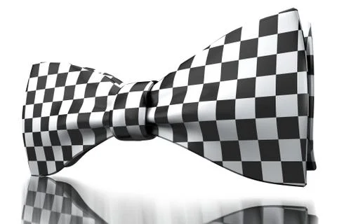 Checkered bow-tie Stock Photos