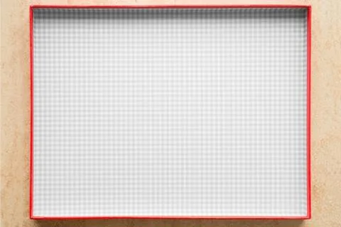 Checkered Box Lid Interior Stock Photos