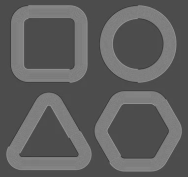 Checkered, chequered border, frame isolated. Vector art. Stock Illustration