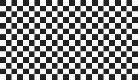 Checkered chessboard style background made with realistic black and white Stock Illustration