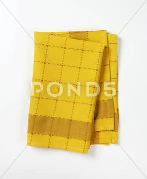 Checkered dish towel Stock Photos