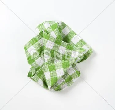 Checkered dish towel Stock Photos