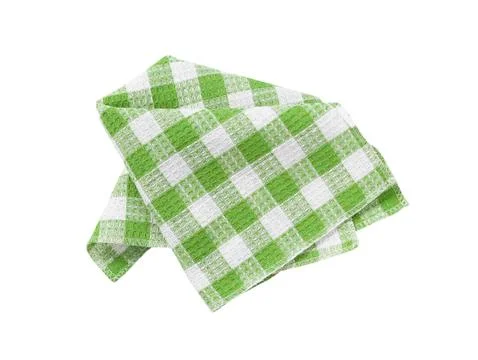 Checkered dish towel Stock Photos